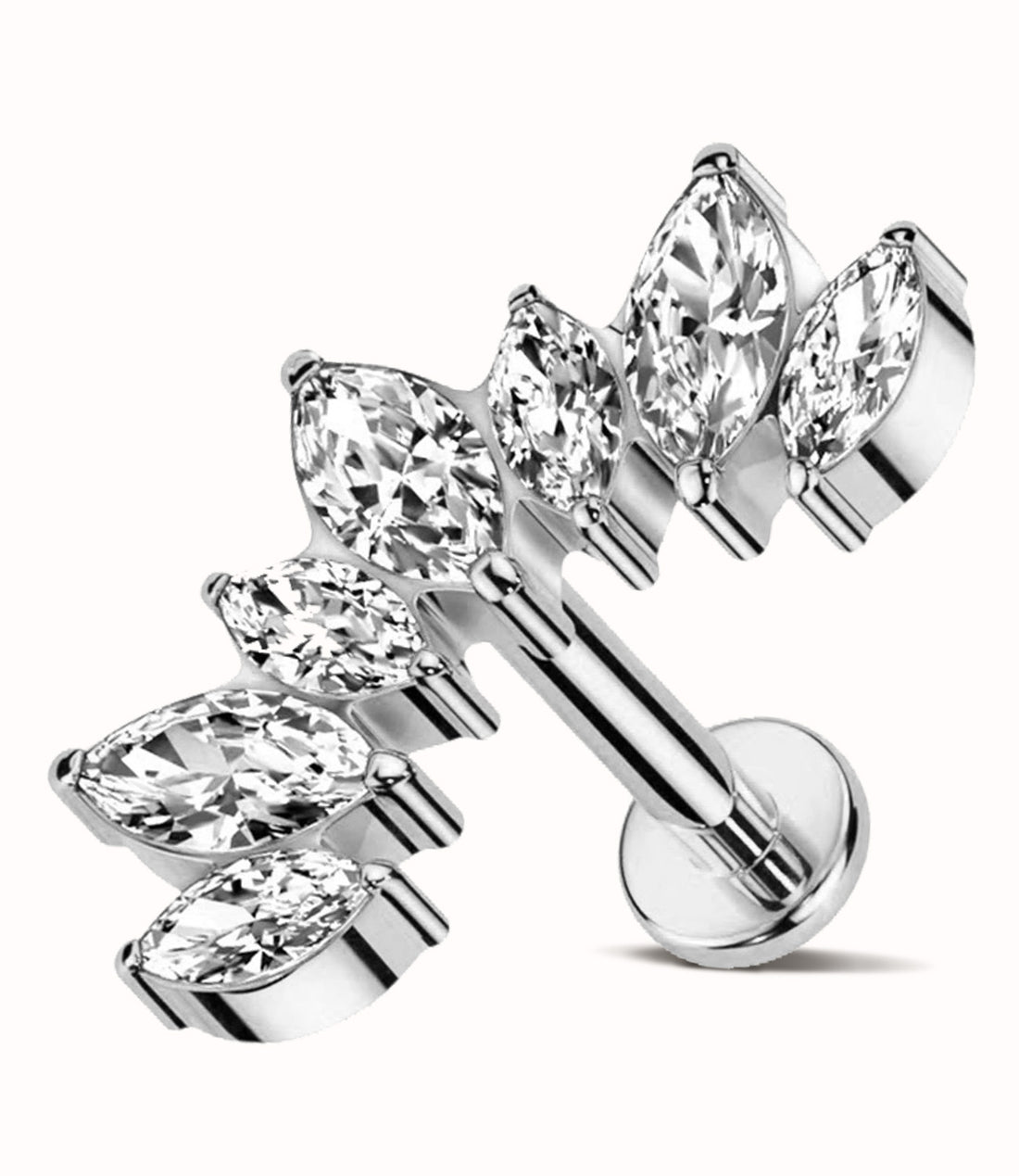 12.8MM 7 Marquise Curved