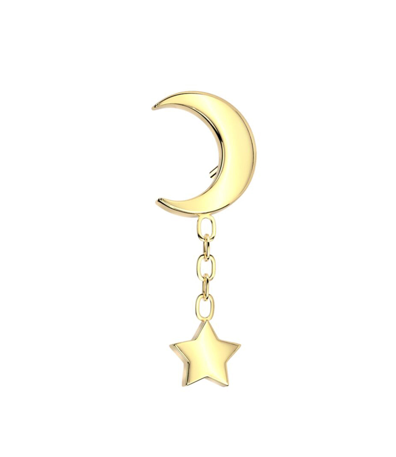 Moon with Star Dangle