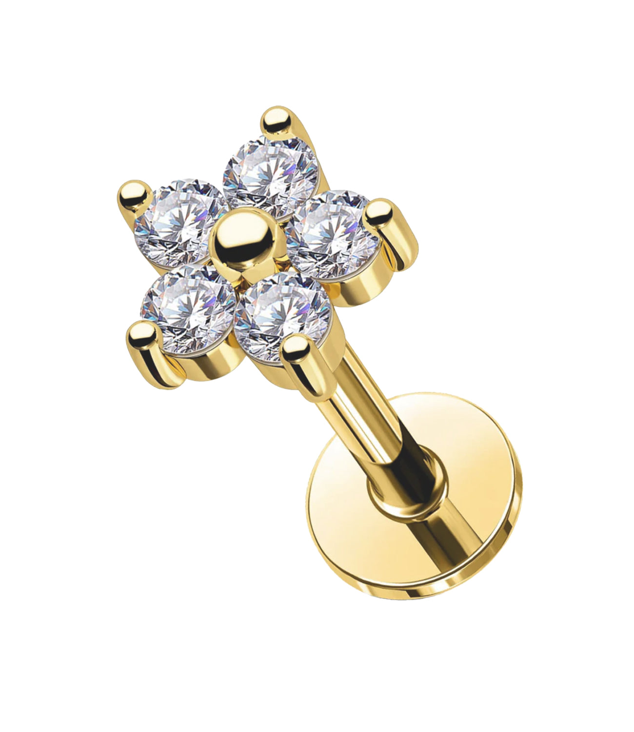 5MM Cubic Zirconia Flower