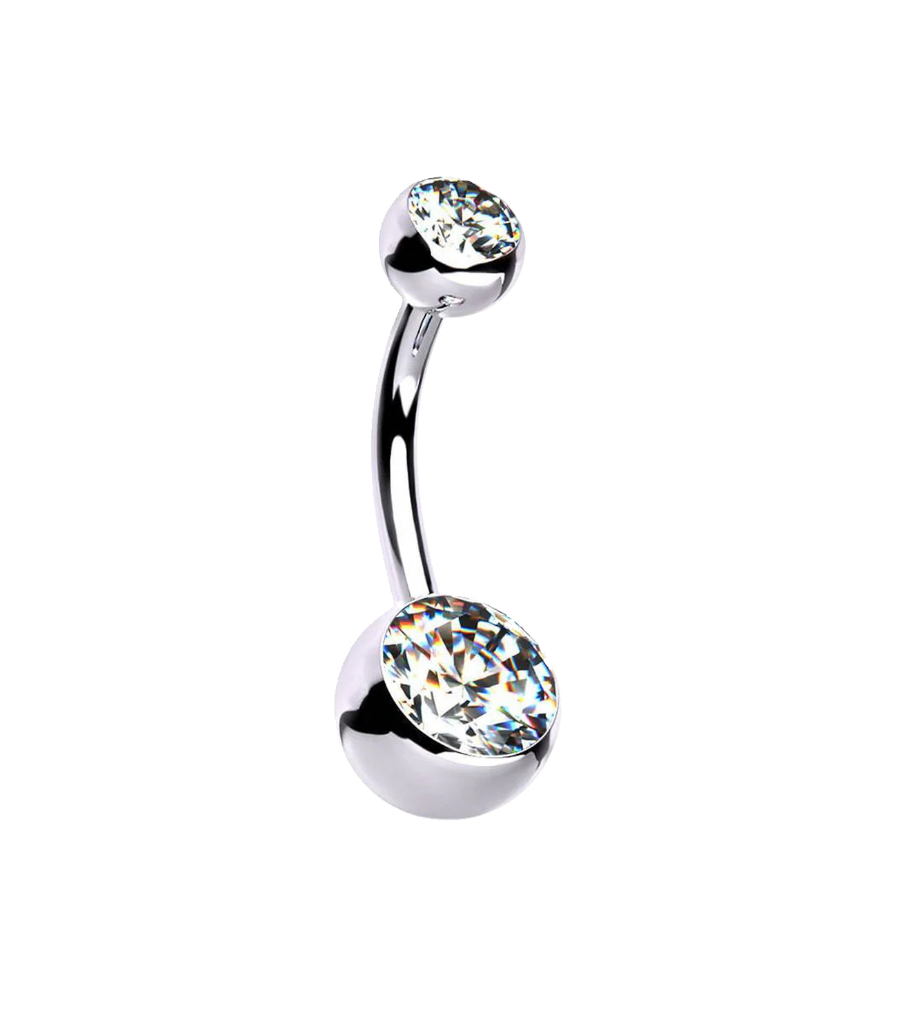 5MM/8MM Double Crystal Barbell