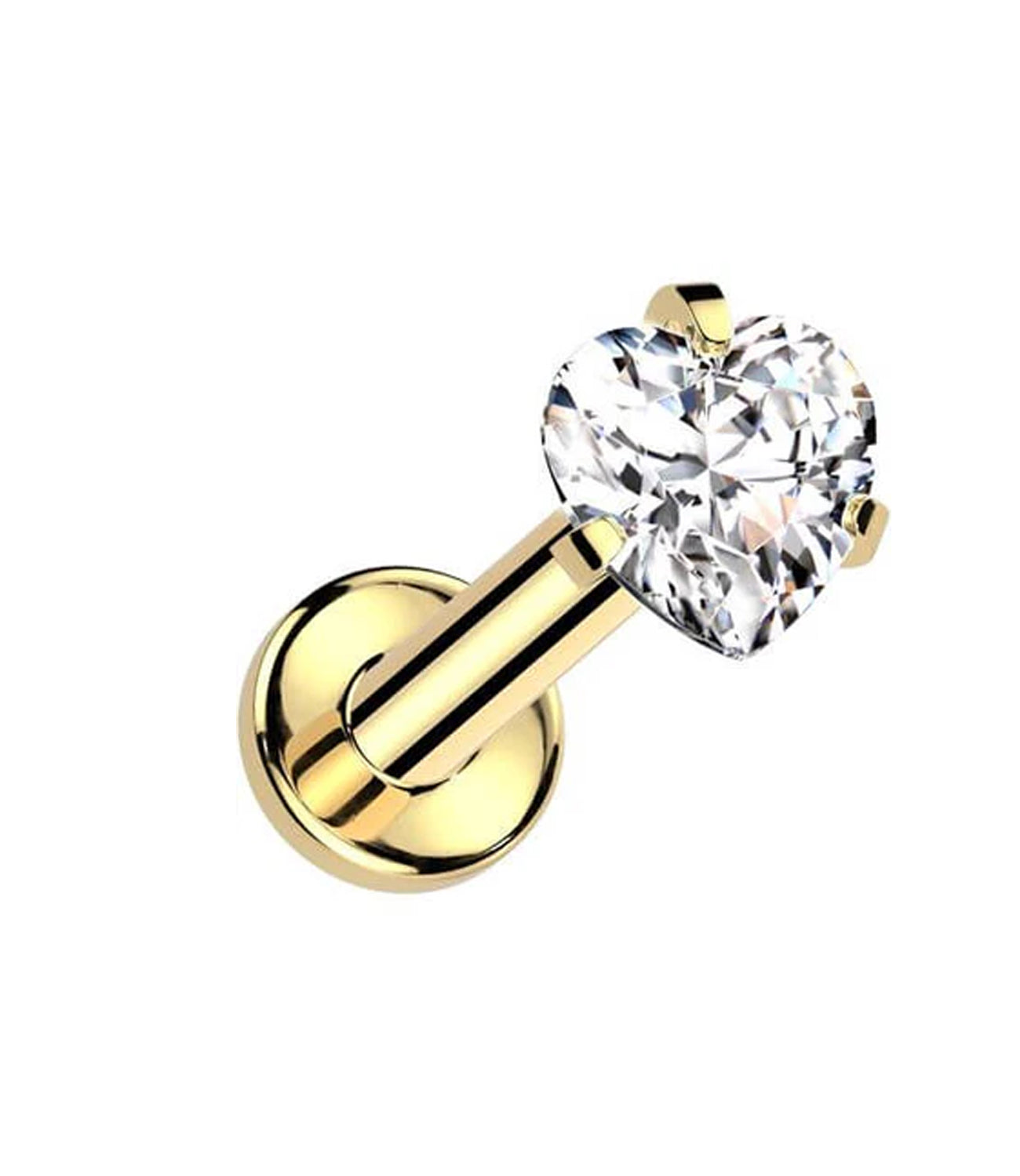 4MM Cubic Zirconia Heart