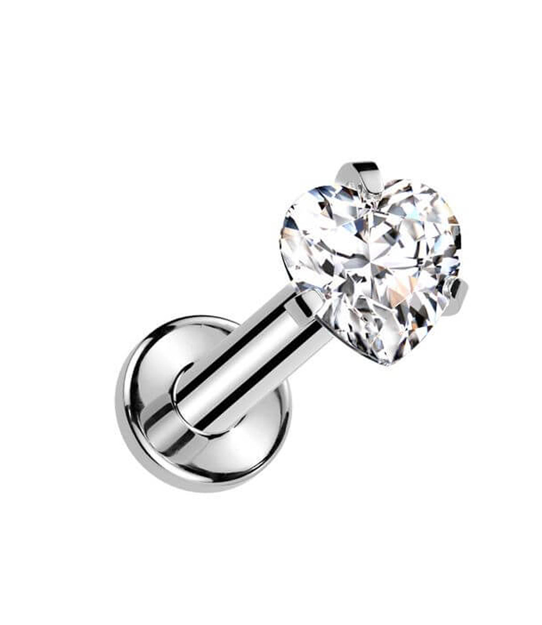 4MM Cubic Zirconia Heart