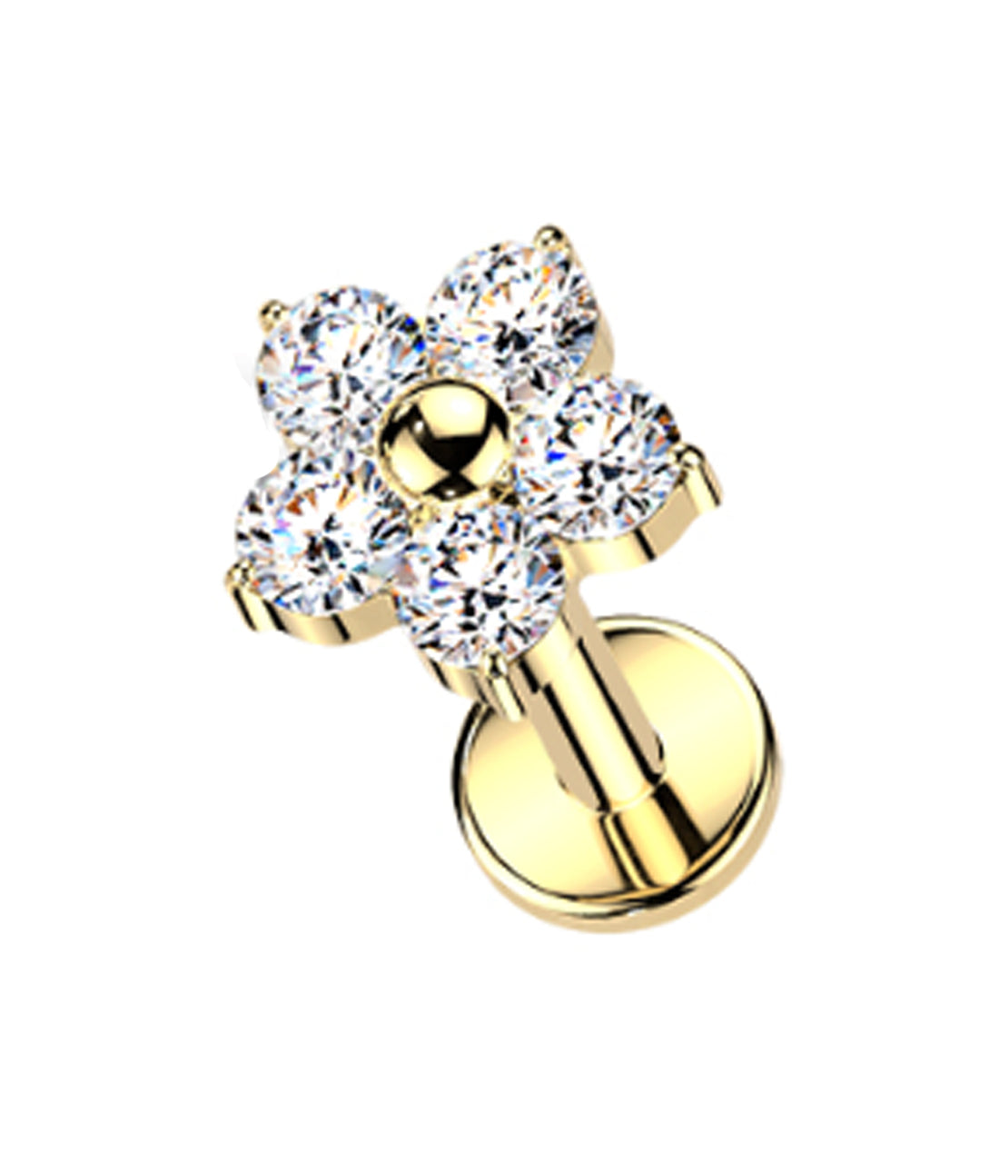 5MM Cubic Zirconia Flower