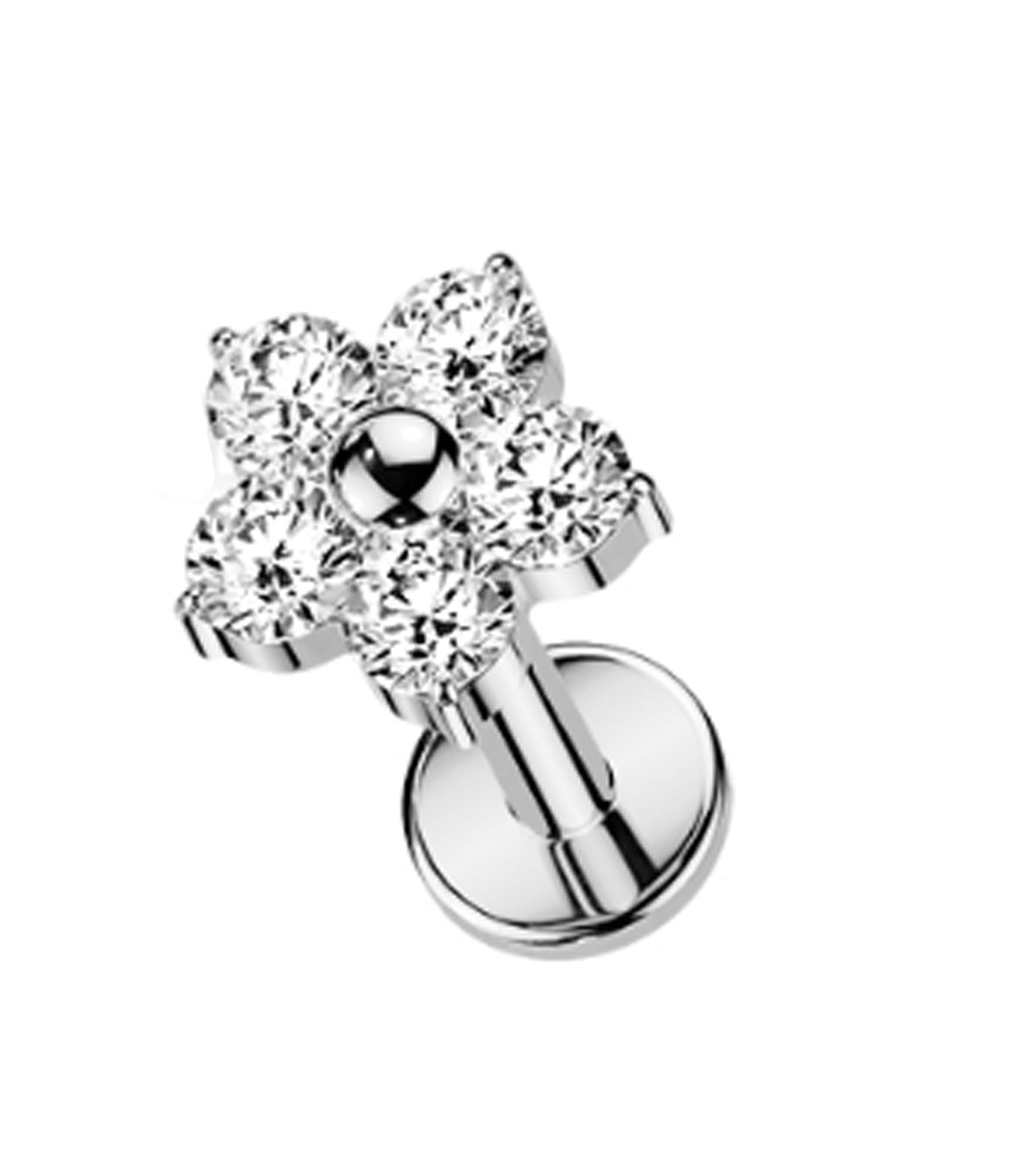 5MM Cubic Zirconia Flower