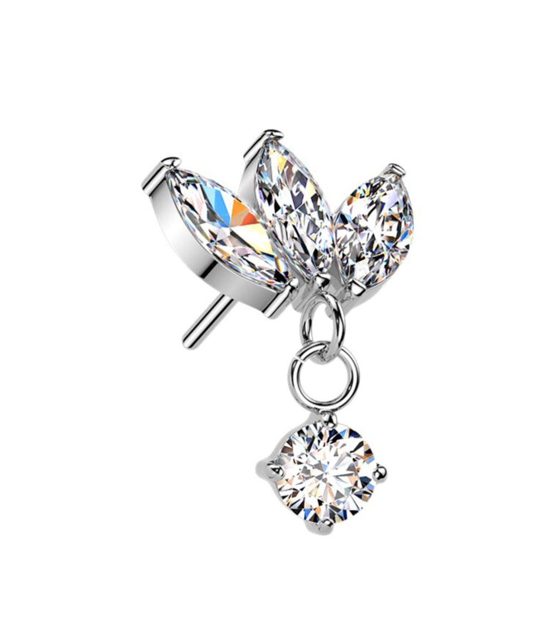 CZ 3 Marquise Dangle