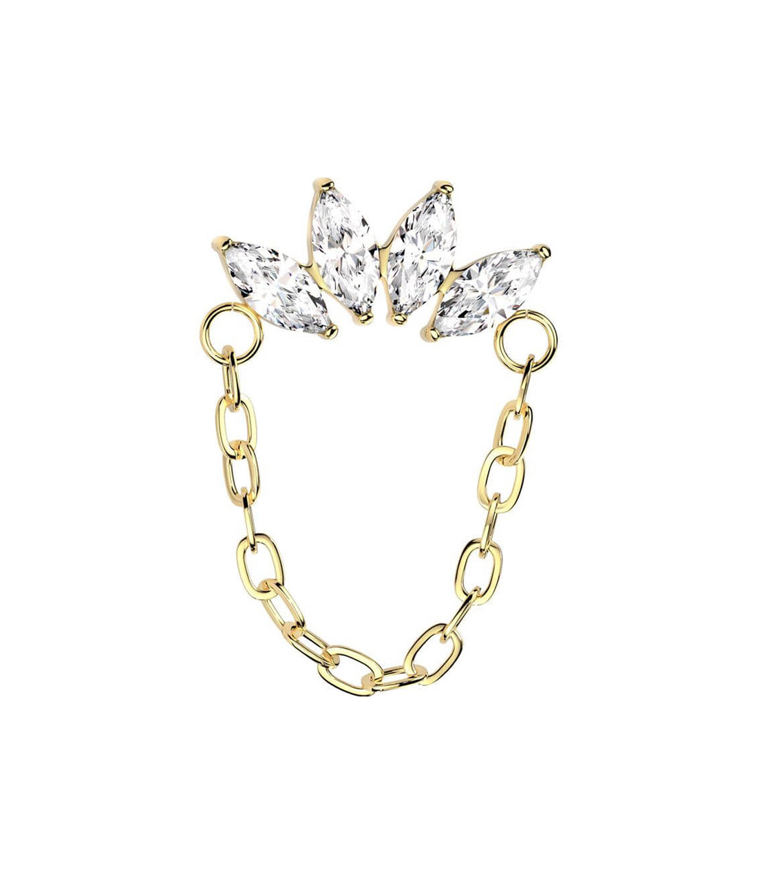 CZ 4 Marquise with Chain
