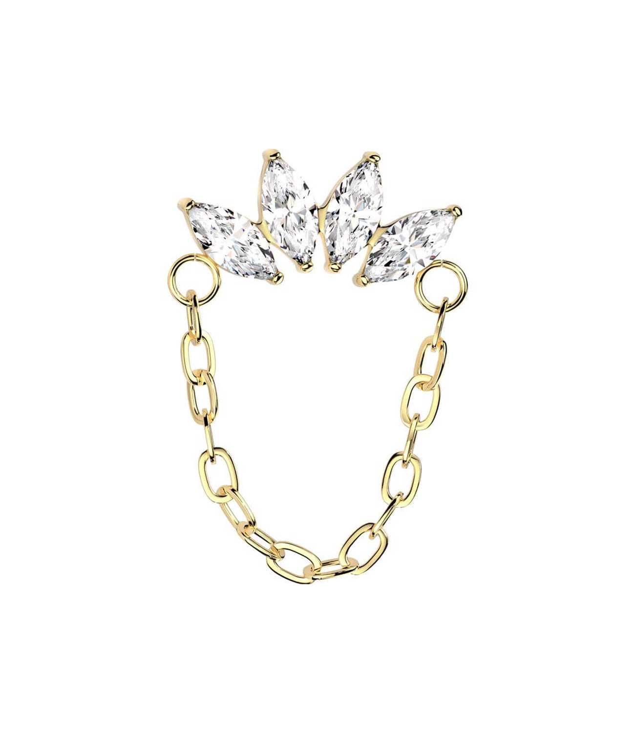 CZ 4 Marquise with Chain