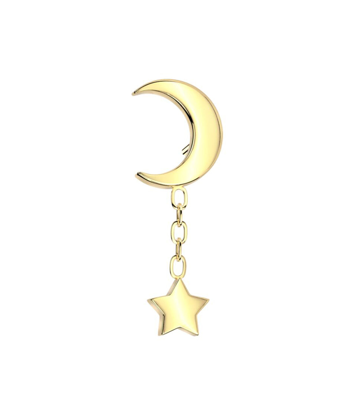 Moon with Star Dangle