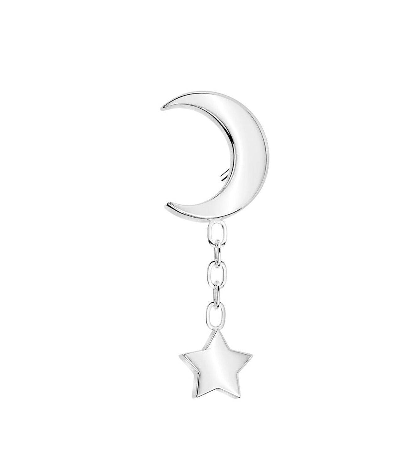 Moon with Star Dangle