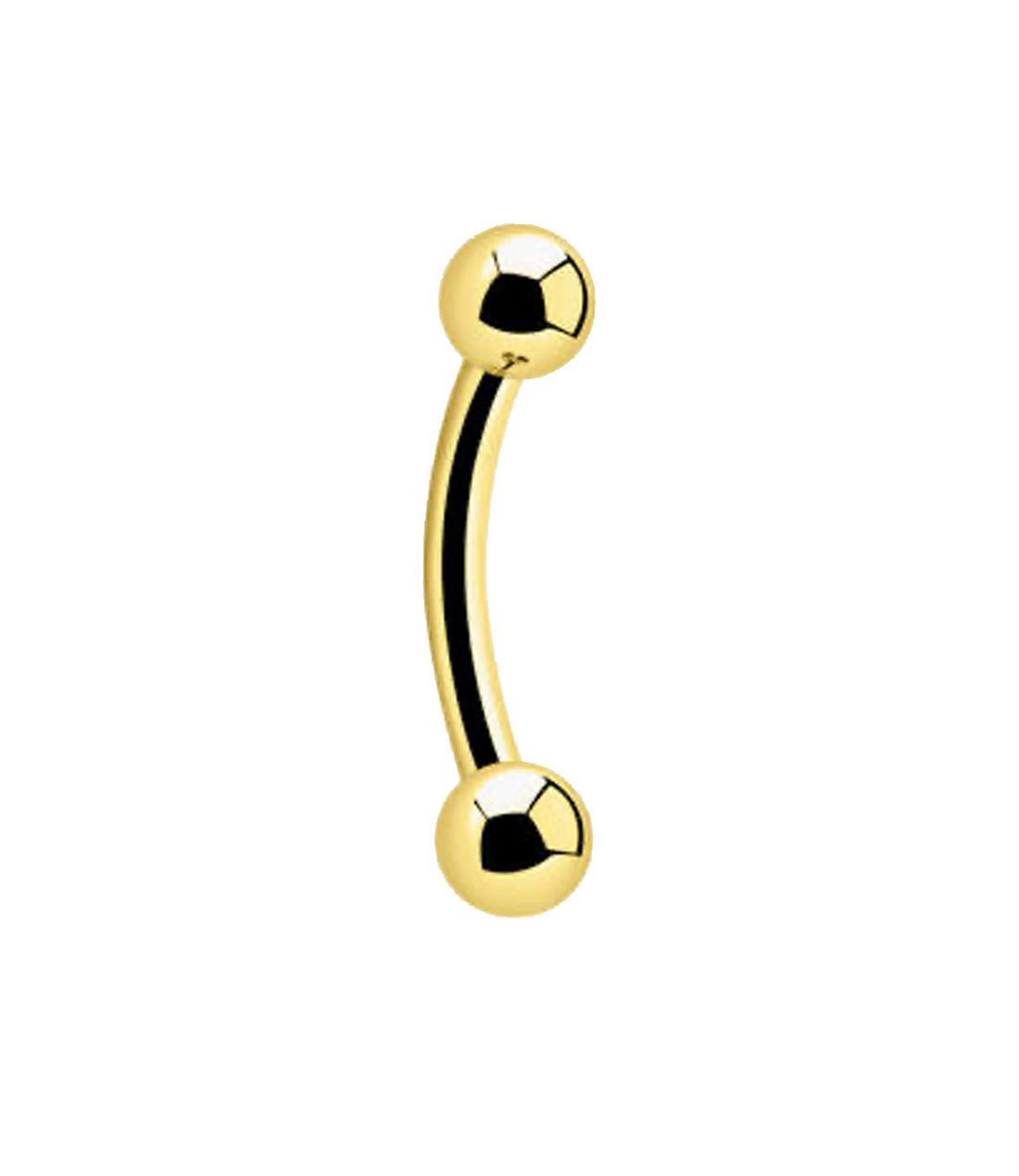 Curved Barbell Gold 16g