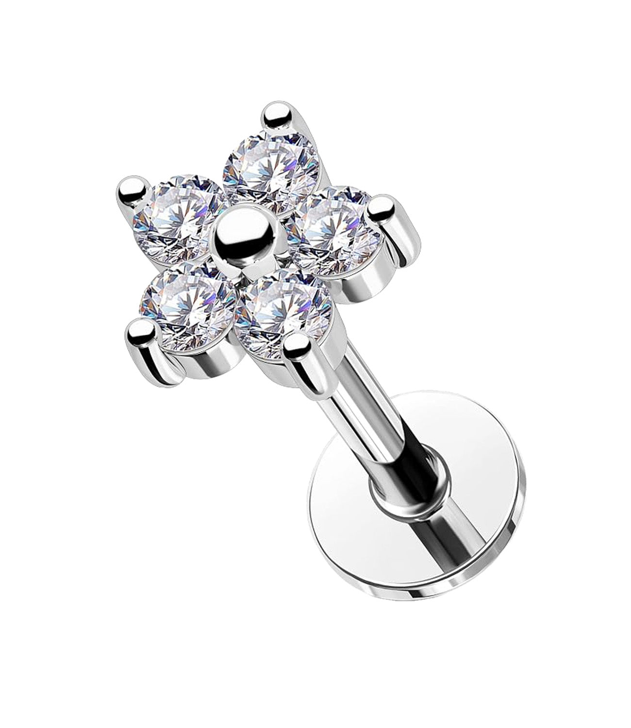 5MM Cubic Zirconia Flower