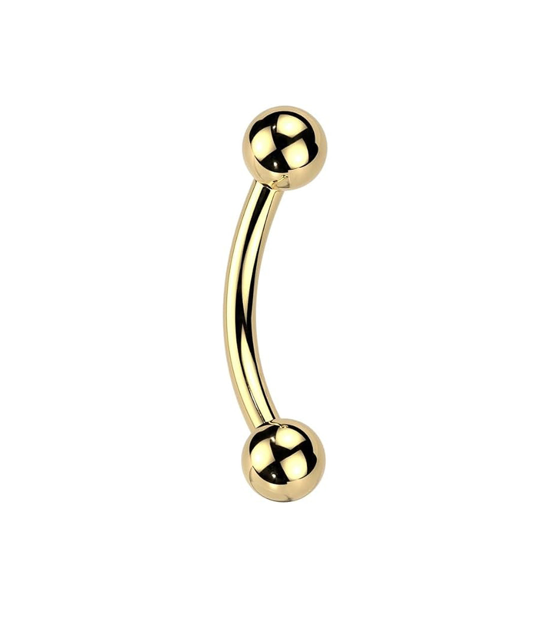 Curved Barbell Gold 16g