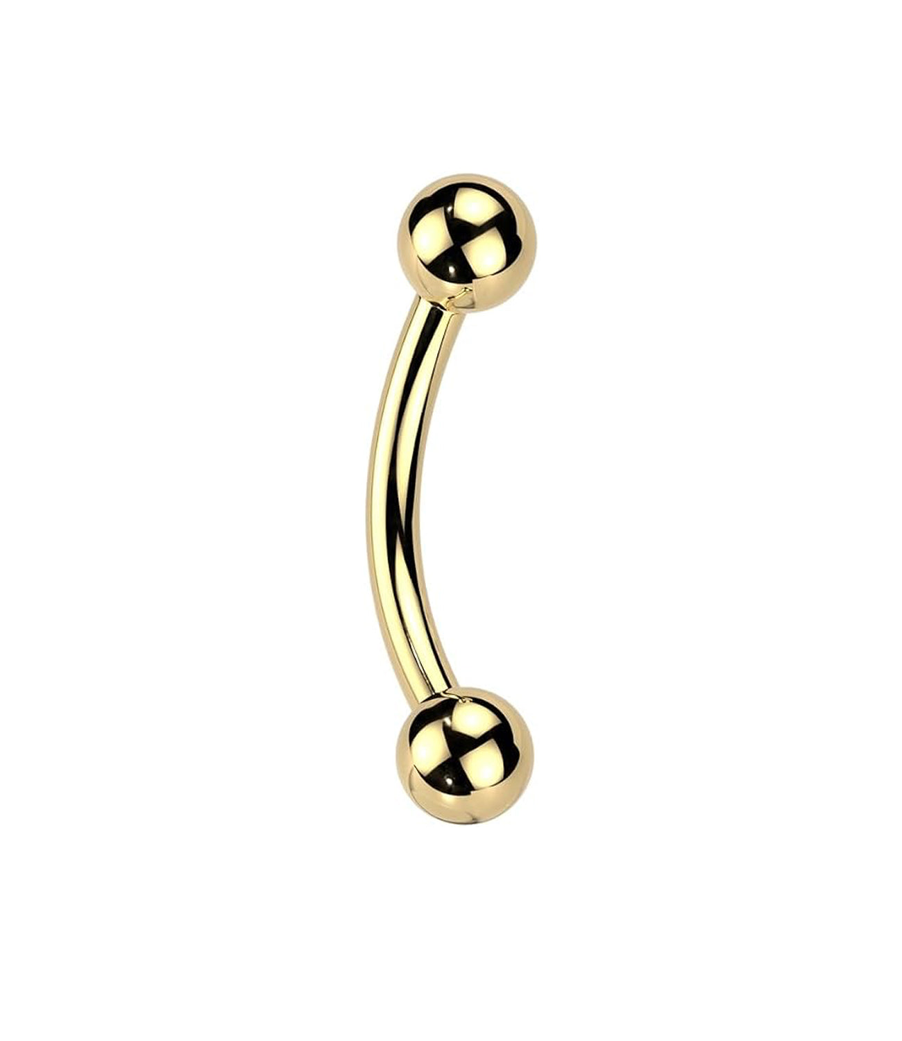 Curved Barbell Gold 16g