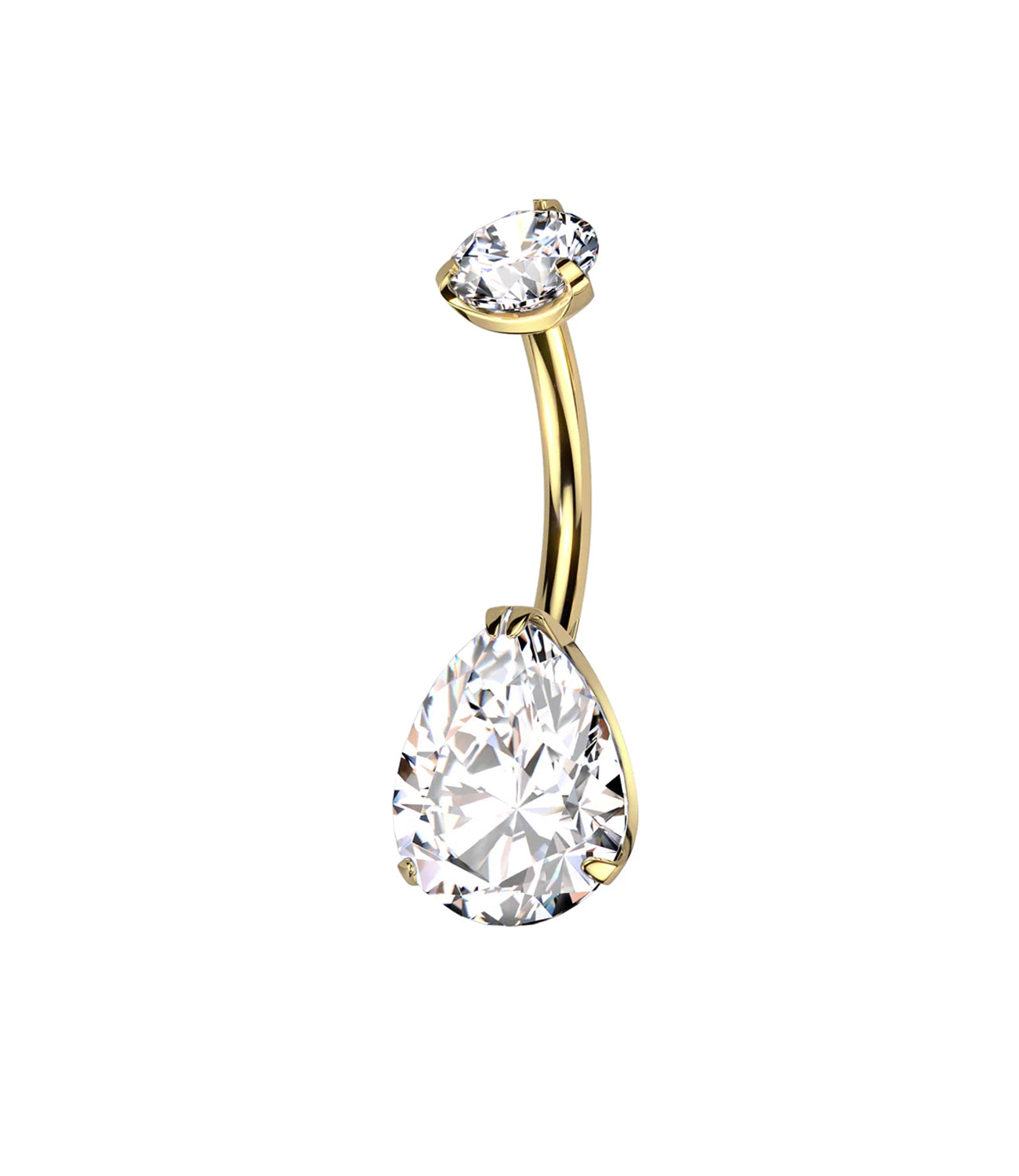 Crystal Teardrop Barbell (Copy)